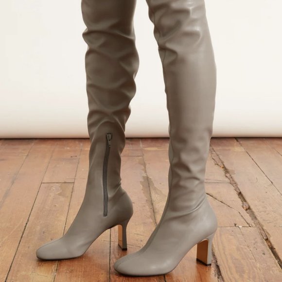 STELLA MCCARTNEY Ivy vegetarian leather over-the-knee boots. 37 - Picture 9 of 16